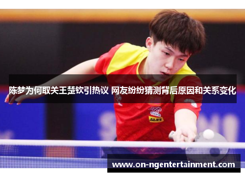 陈梦为何取关王楚钦引热议 网友纷纷猜测背后原因和关系变化